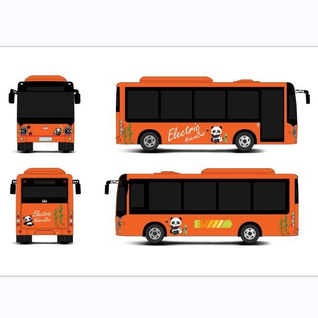 6.6m Elektryczny minibus z 23 miejscami 200KM zasięg jazdy i lewy kierownicą opcja