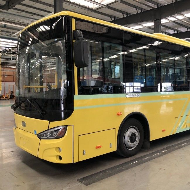 Dwudrzwiowe 8-metrowe miejskie autobusy elektryczne LHD 29 miejsc Moc baterii 198,4 kWh