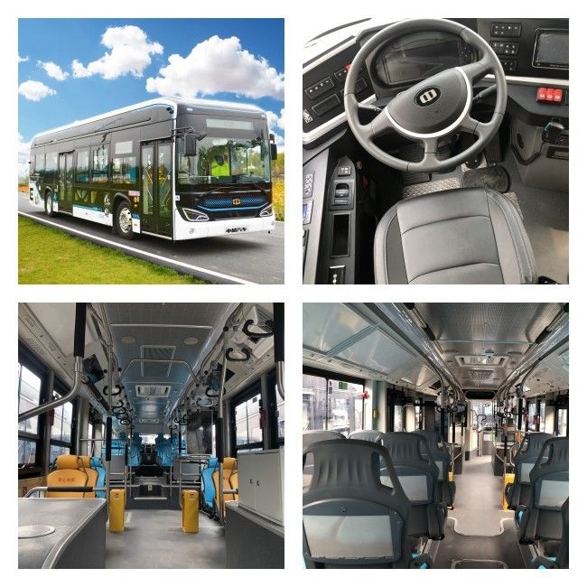 12-metrowy autobus elektryczny New Energy Pure z akumulatorem z zawieszeniem pneumatycznym 350,07 kWh