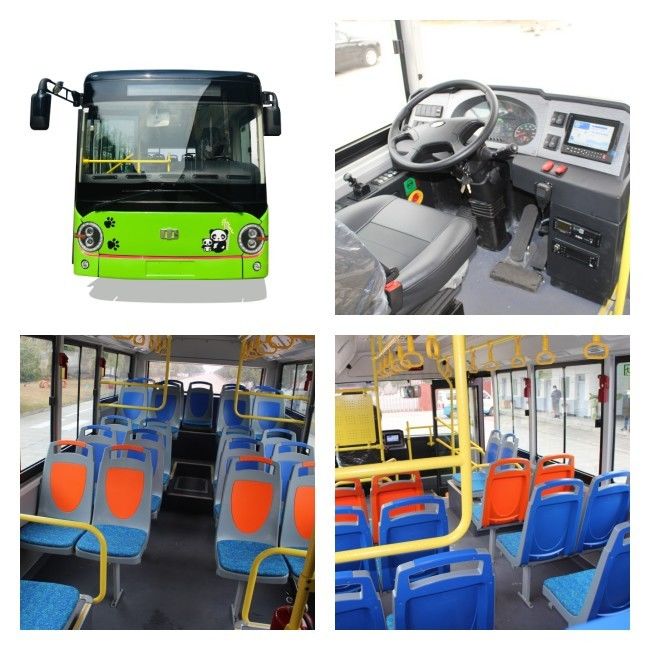6.6m Elektryczne mini autobusy miejskie Nowy energetyczny autobus miejski 23 miejsca dla transportu publicznego.