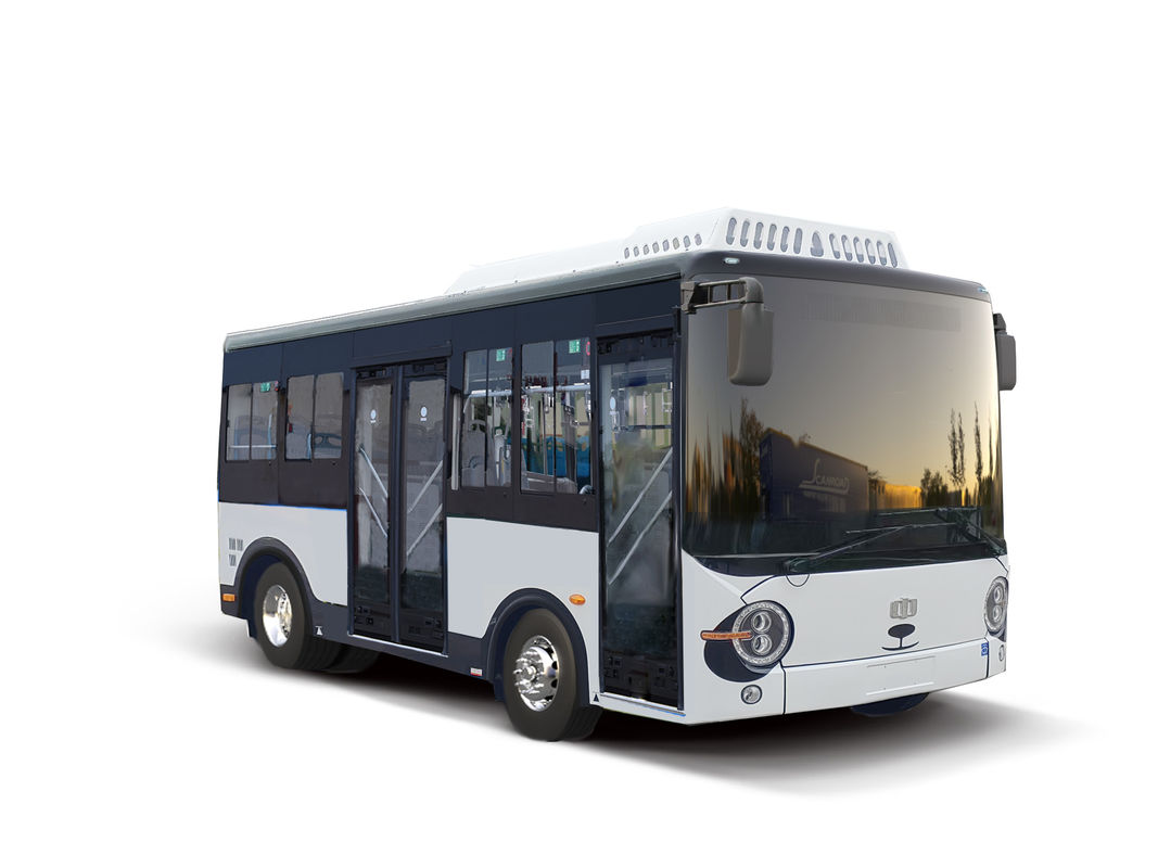 5.9m Elektryczny minibus 14 miejsc autobusy o niskiej podłodze zielony autobus dla transportu publicznego.