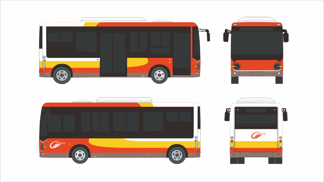 Rozwiązanie dla miejskiego transportu publicznego 10.5m elektryczny autobus miejski z 30 miejscami i 268kwh baterii