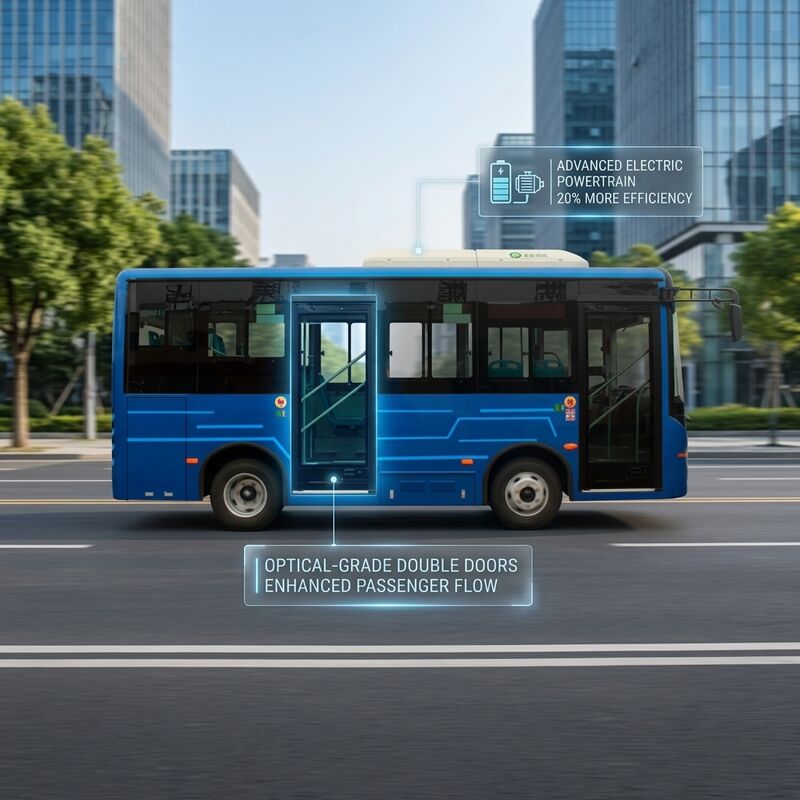 5.9M 14 miejsc Battery Electric City Bus czysty pojazd elektryczny dla autobusu transportu publicznego do centrum miasta.