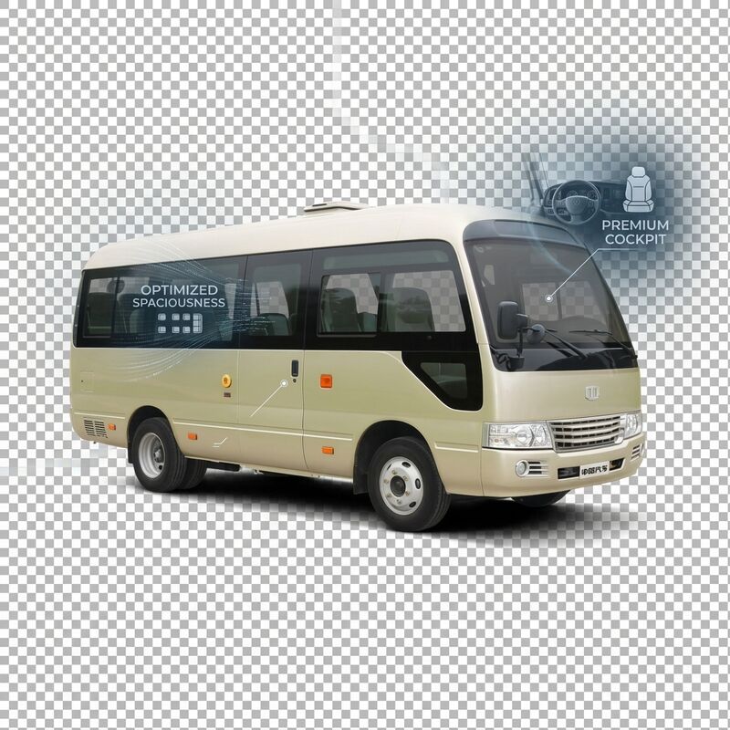 6-metrowy mini coaster bus elektryczny z 18 miejscami i baterią 89,7 kWh do transportu publicznego