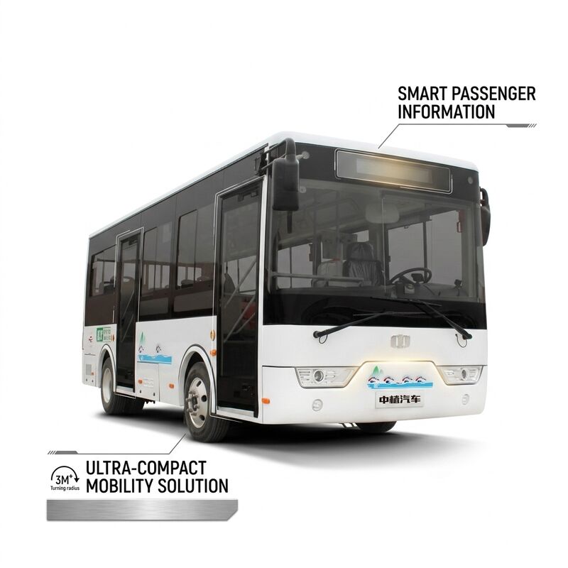 6,6 m 16 Miejsc LHD Autobus Elektryczny Mini Autobus Miejski do Transportu Publicznego