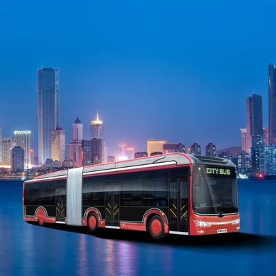 18-metrowy elektryczny autobus miejski o mocy 200 kW/obr./min z gaśnicą