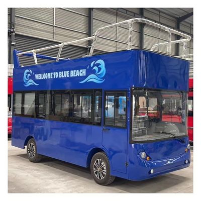 Elektryczny autobus turystyczny na baterie Piętrowy samochód wycieczkowy Niestandardowe wózki golfowe