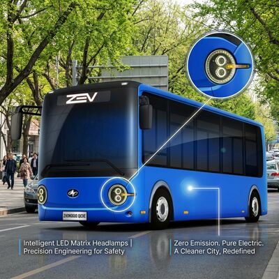 Autobus elektryczny 6m, 16 miejsc, z baterią 95,25 kWh i zasięgiem 180 km do transportu publicznego
