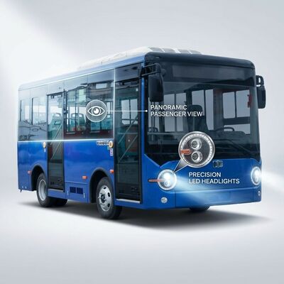6.6m Długość 16-osobowy czysto elektryczny autobus z zasięgiem 180 km dla miejskiego transportu publicznego