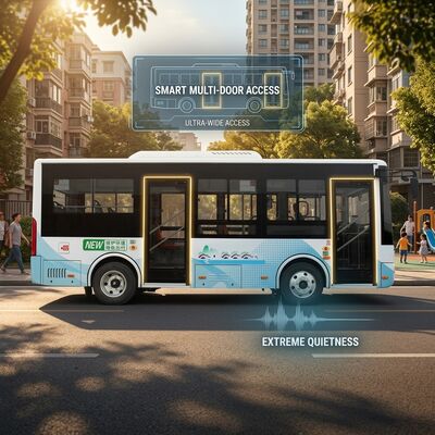 6.6m Electric City Bus New Energy 270KM Mileage 16-osobowy akceptuję dostosowanie.