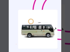 8m 24-32 miejsc Automatyczna skrzynia biegów Elektryczne autobusy Coaster Sprężyna piórowa